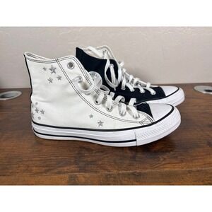 Converse Chuck Taylor All Star High Top Black White Split Star 152620C Mens 6 W8